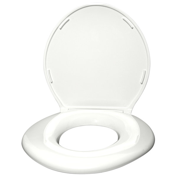 Big John Standard Closed Front Raised Toilet Seat with Cover & Reviews